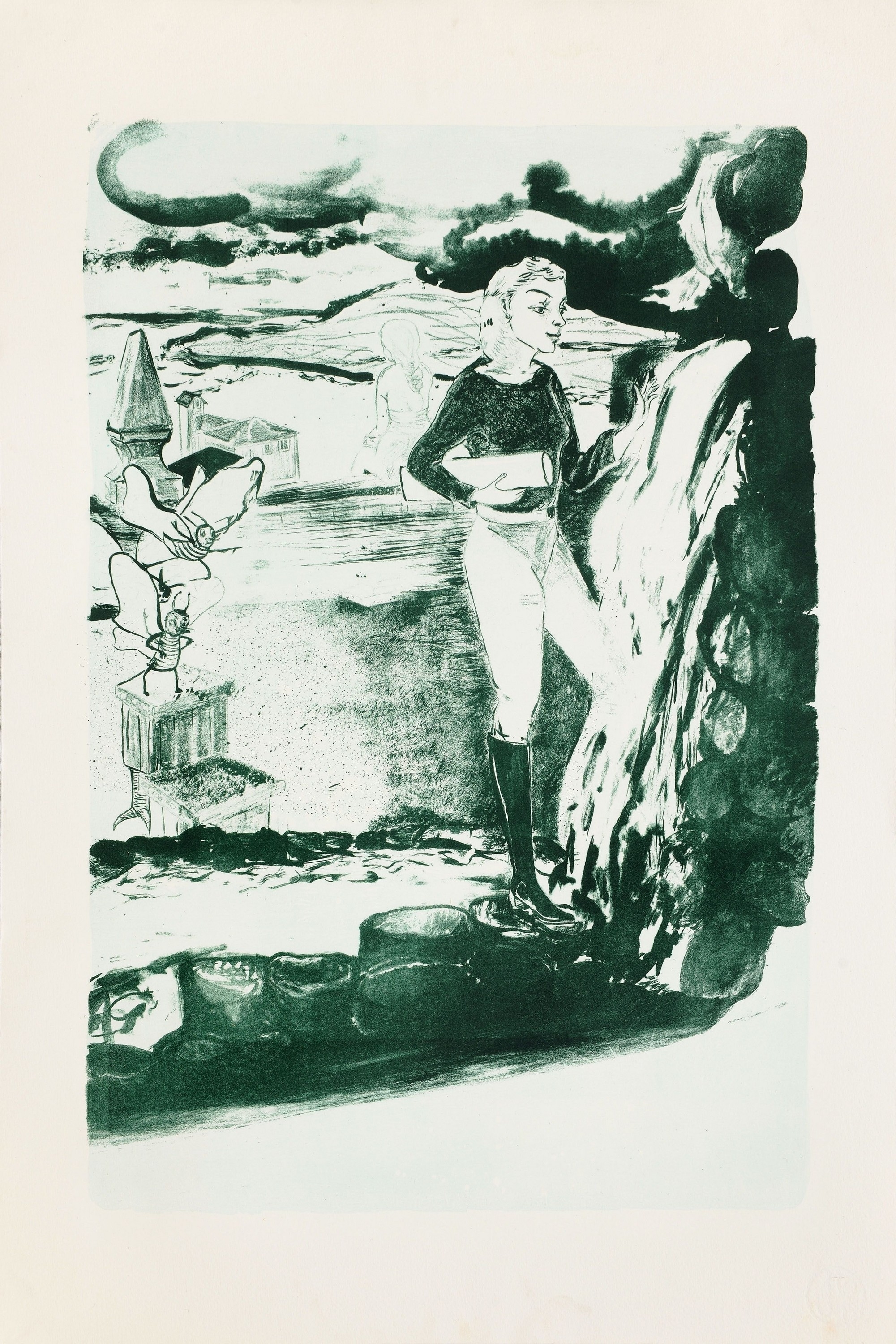 Artwork by Rosa Loy, Manna, Made of Lithograph on Hahnemühle (watermark)