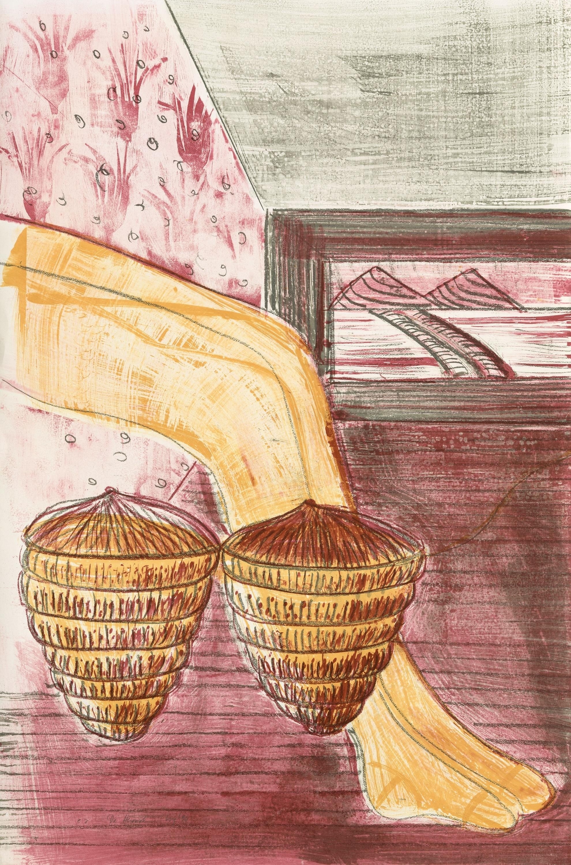 Artwork by Rosa Loy, Die Heimat, Made of Colour collotype on thin card