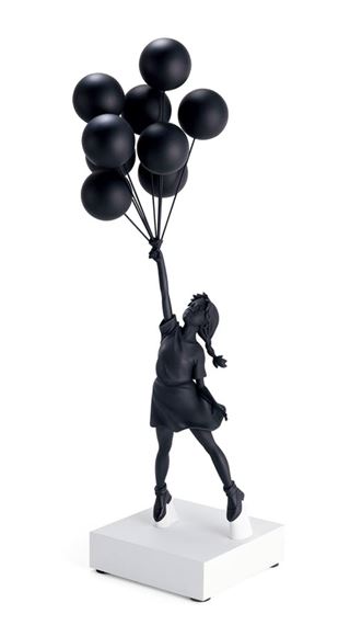 Banksy | Flying Balloon Girl (Black) (2018) | MutualArt