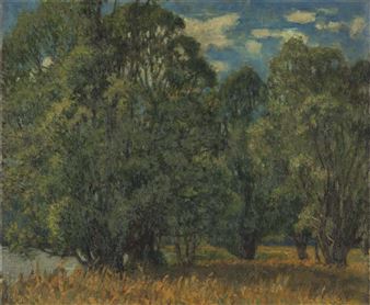 View of Gres-sur-Loing - Yasui Sotaro