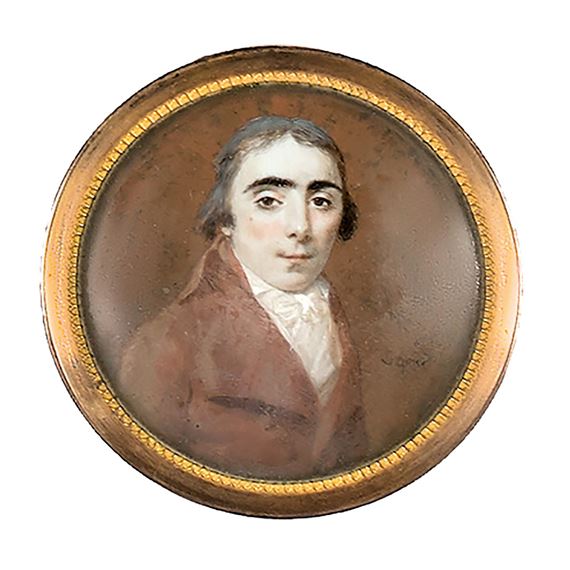 Jeanne-Philiberte Ledoux | Portrait d'homme de trois quarts à droite en ...