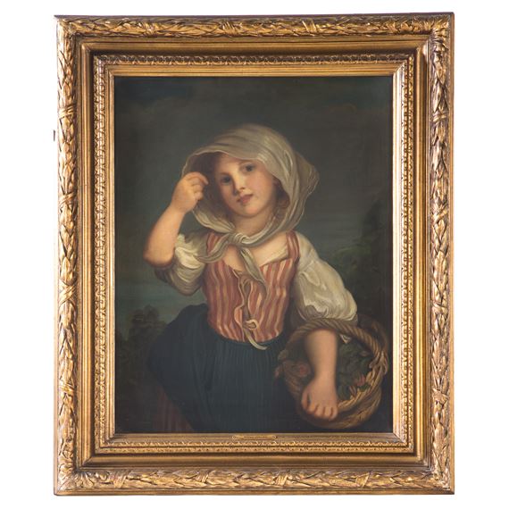 "Girl Gathering Roses" by William Owen