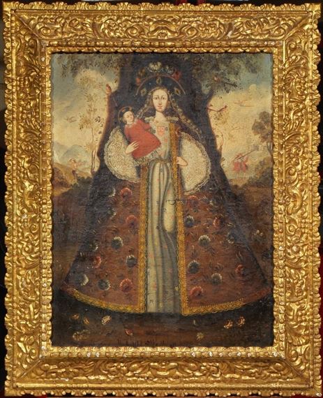 THE VIRGIN OF MERCY by South American School, 18th Century