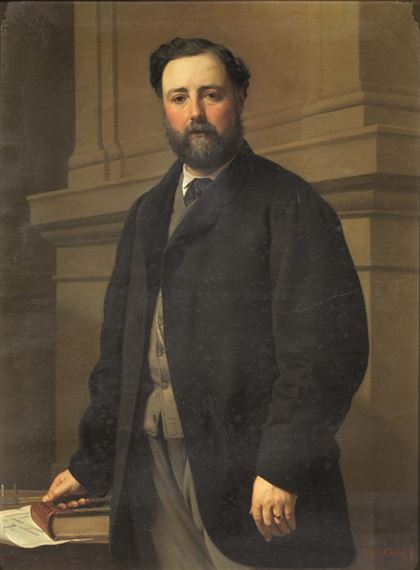 PORTRAIT OF AN ARCHITECT by Antonio Ciseri