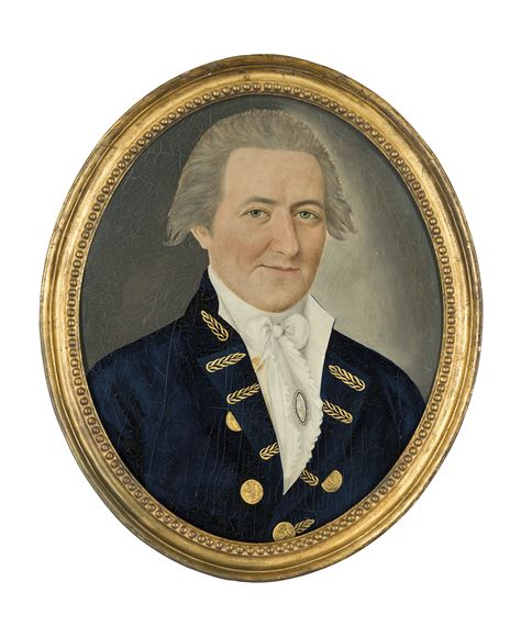 Portrait of a Captain of the British East India Company, bust length by Spoilum