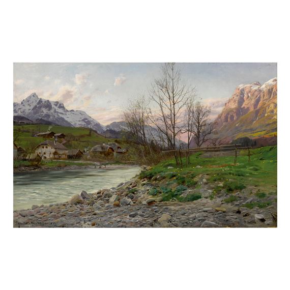 A MOUNTAINOUS LANDSCAPE IN PFARRWERFEN, AUSTRIA