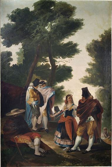 Un paseo por Andalucía (La maja y los embozados) by Francisco Javier Amerigo y Aparici