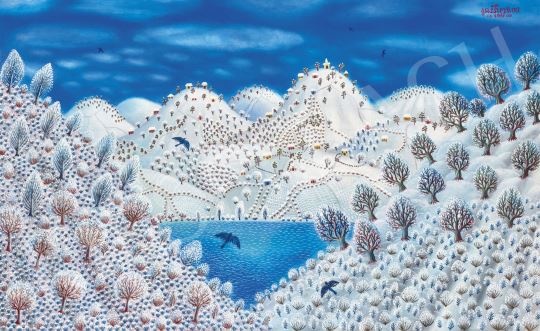 Winter Landscape by Tamás Galambos, 1987