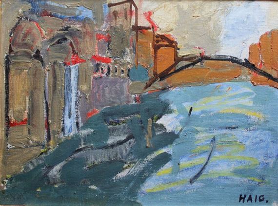 STUDY FOR ACCADEMIA BRIDGE by Earl George Alexander Eugene Douglas Haig