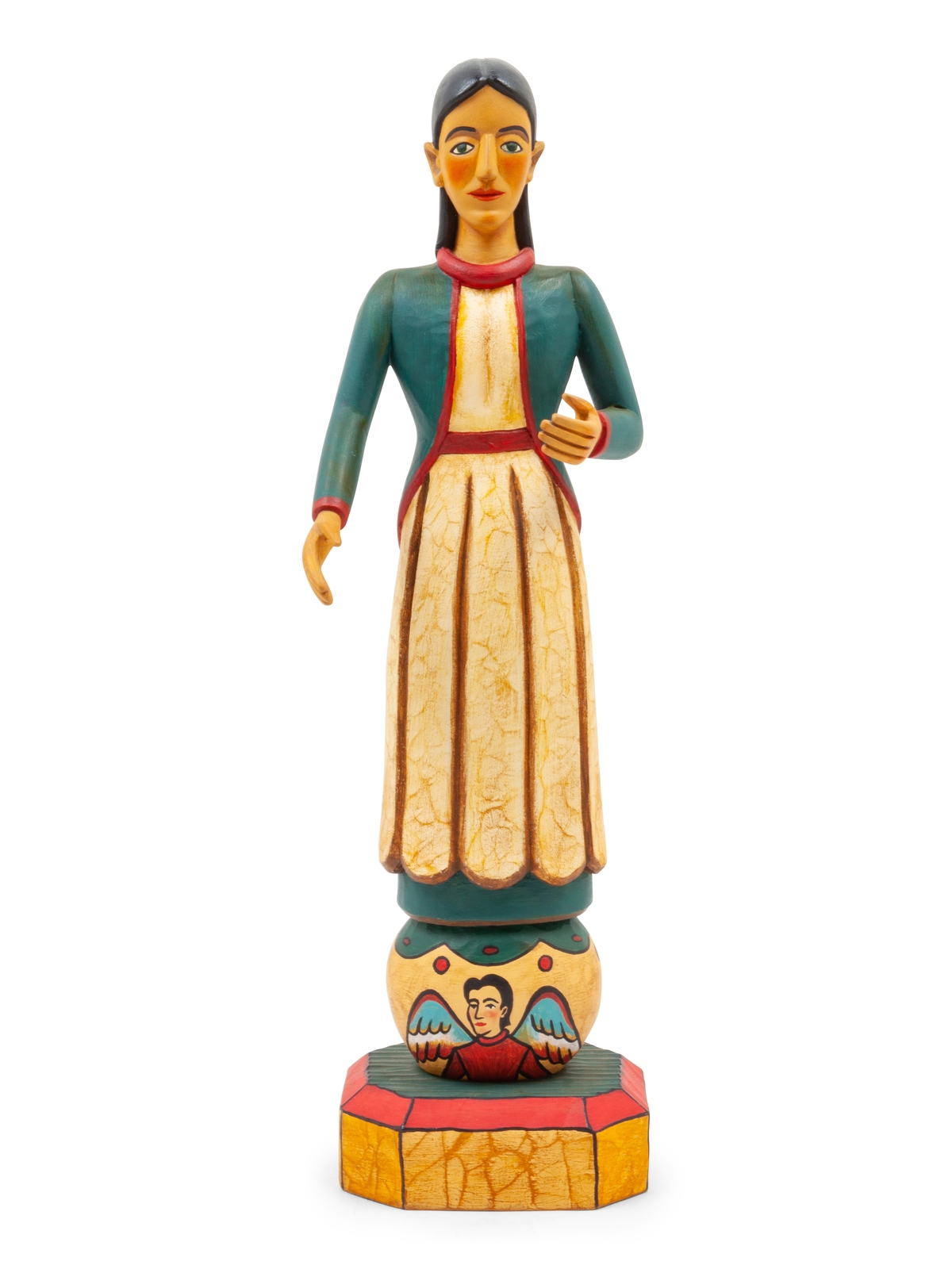 Artwork by Horacio Valdez, Immaculada Concepcion, Made of polychrome painted wood