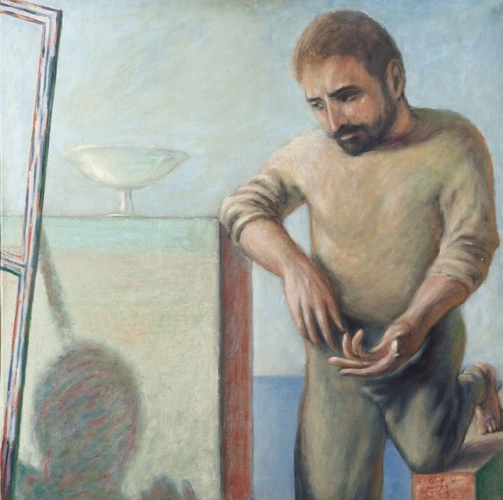 Artwork by Guillermo Pérez Villalta, Juan en pasmo, Made of Oil on canvas
