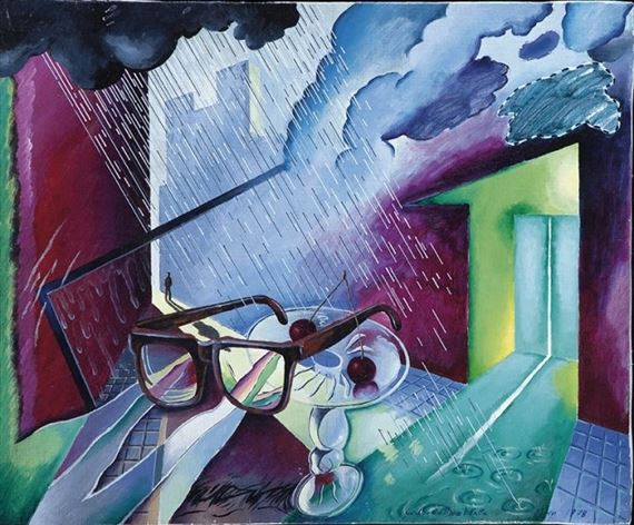 Tormenta Repentina de Junio a la Puerta de M. M by Guillermo Pérez Villalta, 1978