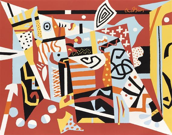 Stuart Davis | Hot Still-Scape for Six Colors - 7th Avenue Style