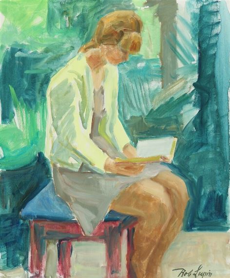 Reading woman by Robert Leepin