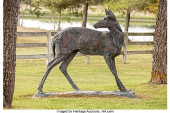 Whitetail Doe Looking Back - Kenneth Bunn