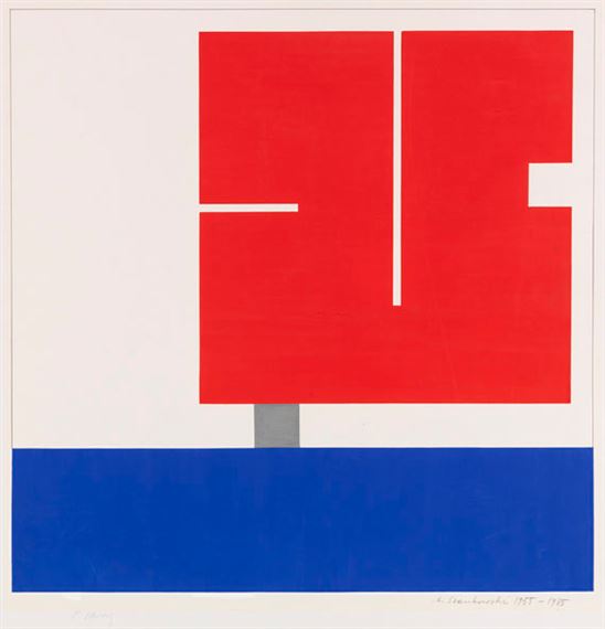 Affiche Anton Stankowski « Berlin Layout » 1970 – Reproduction Bauwash Design