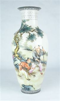 A Republic Period Style Feicai Vase - Wong Da Fan