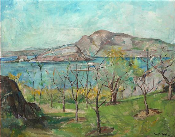 Skjærgårdslandskap fra Skåtøy by Henrik Lund, 1935