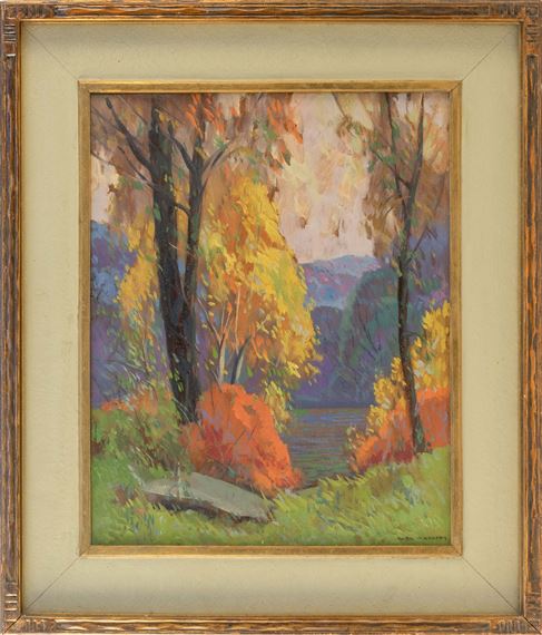 Blue and Gold, Ozarks, 1932" by Carl Krafft, 1932