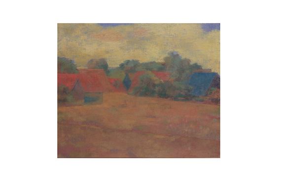 Barns in a wooded landscape - Peter Häring