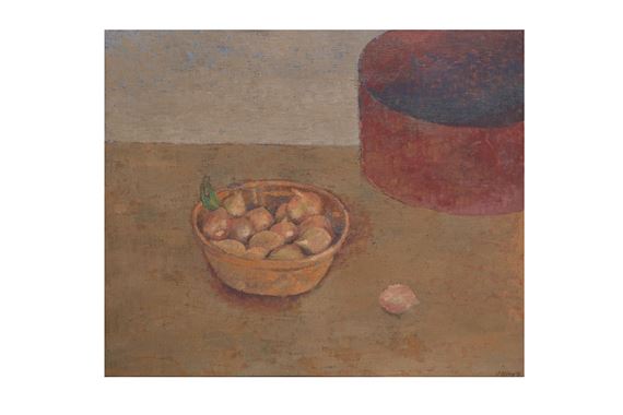 Still life of fruit by Peter Häring, 1979