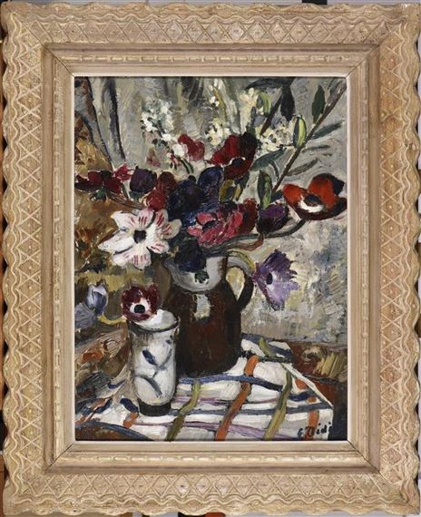 Fleurs dans une cruche by Émile Didier