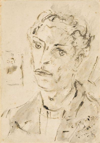 Ritratto maschile by Filippo de Pisis, 1939