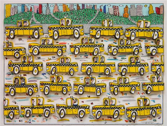 James Rizzi | Taxi (1988) | MutualArt