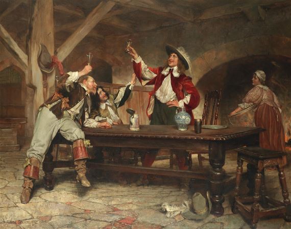 Give a Rouse by Edgar Bundy, 1898