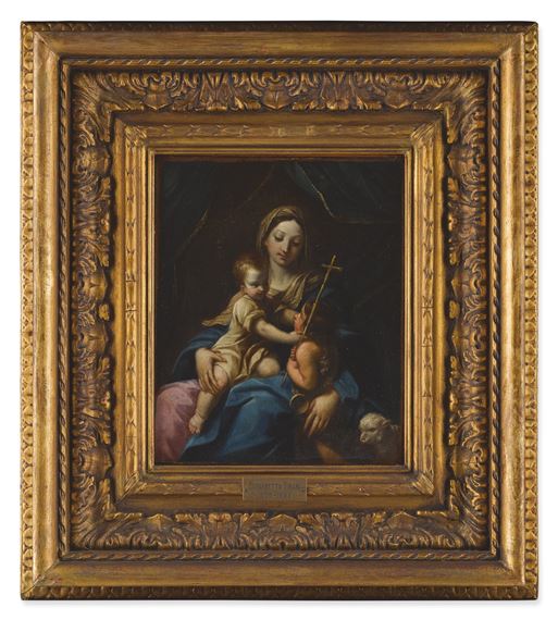 Guido Reni | MADONNA AND CHRIST WITH SAINT JOHN THE BAPTIST AS A CHILD ...
