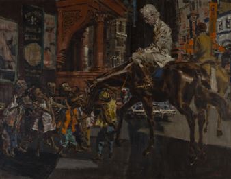 Untitled (City Horse scene) - Frank Robbins