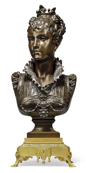 Une damoiselle florentine du XVIè siècle (A sixteenth-century Florentine maiden) by Vincent-Désire Faure de Broussé, 1876