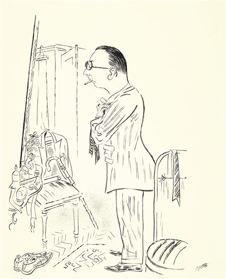 Sich pflegen, bringt Segen! (F. Sch. Gewidmet) by George Grosz, Painted circa 1926