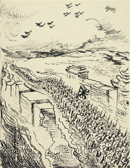 The France and Germany of Asia by George Grosz, Painted in 1938