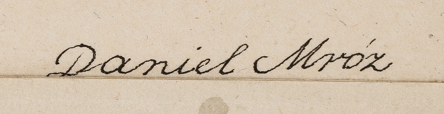 Artwork by Daniel Mróz, Untitled - project of an illustration, Made of ink/cardboard