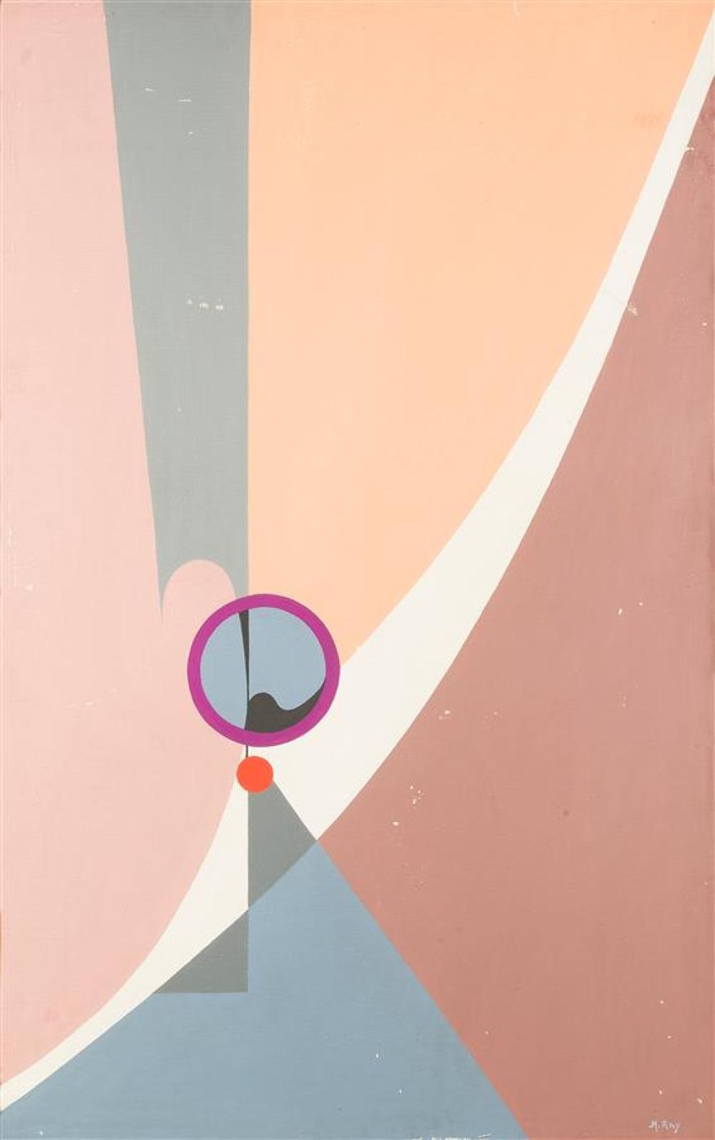 Artwork by Jean-Maurice Gay, Untitled Composition, Made of Oil on panel