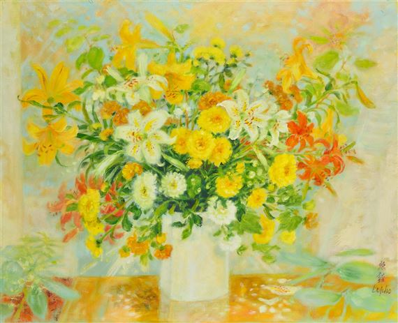 Harmonie jaune by Lê Phổ, Painted circa 1978-1979