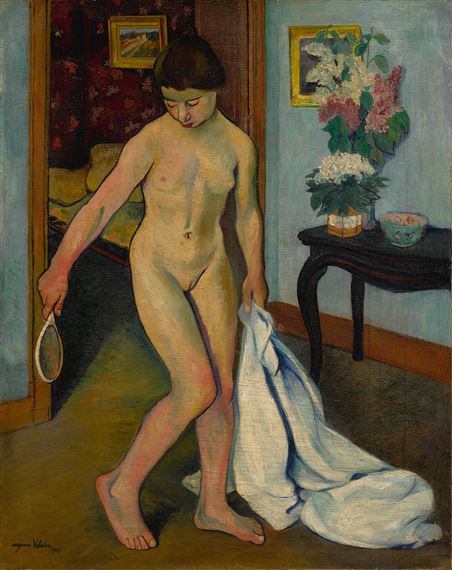 NU AU MIROIR by Suzanne Valadon, 1909, Painted in 1916-1917