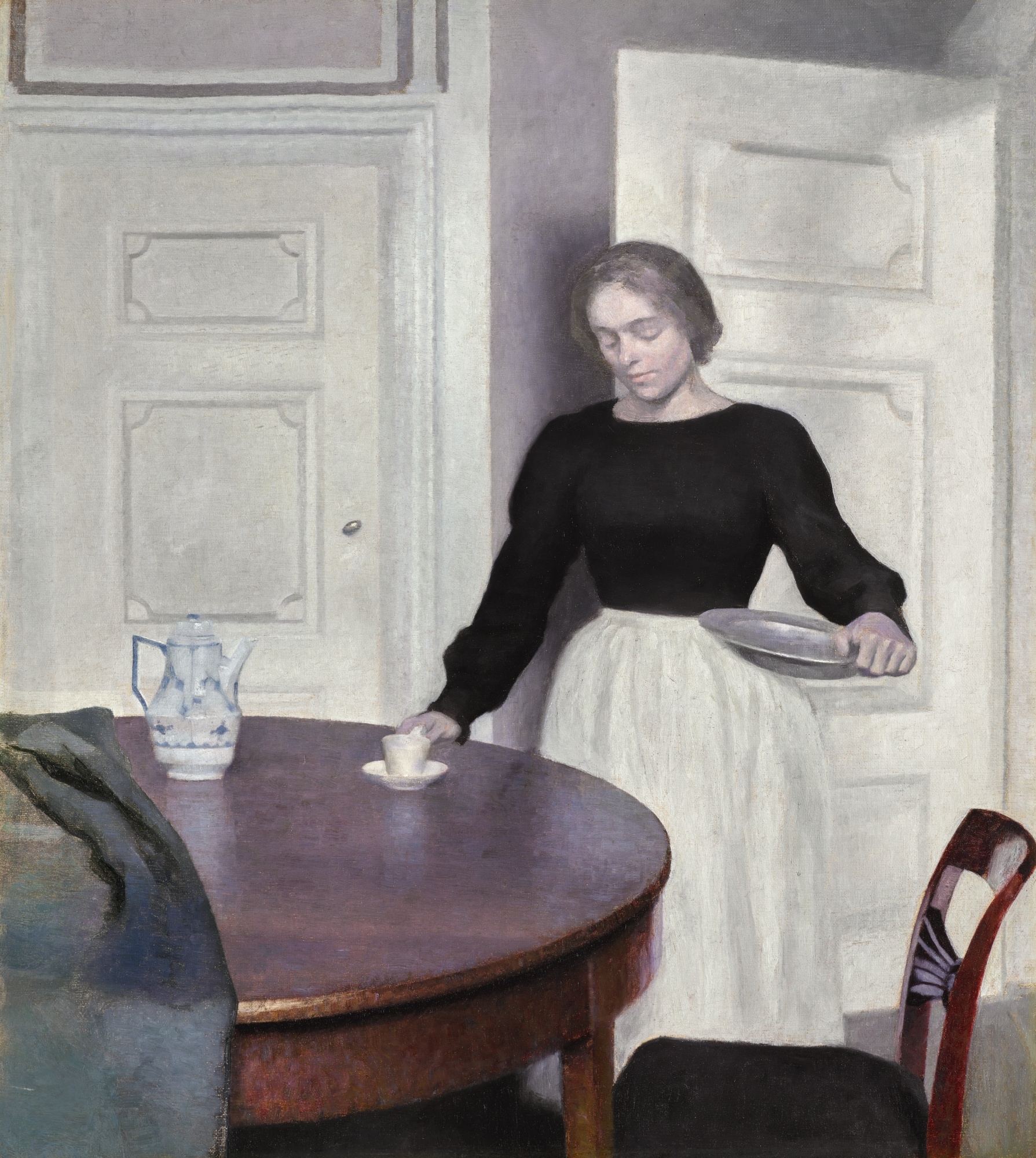 INTERIØR, STRANDGADE 30 by Vilhelm Hammershøi, Painted in 1899