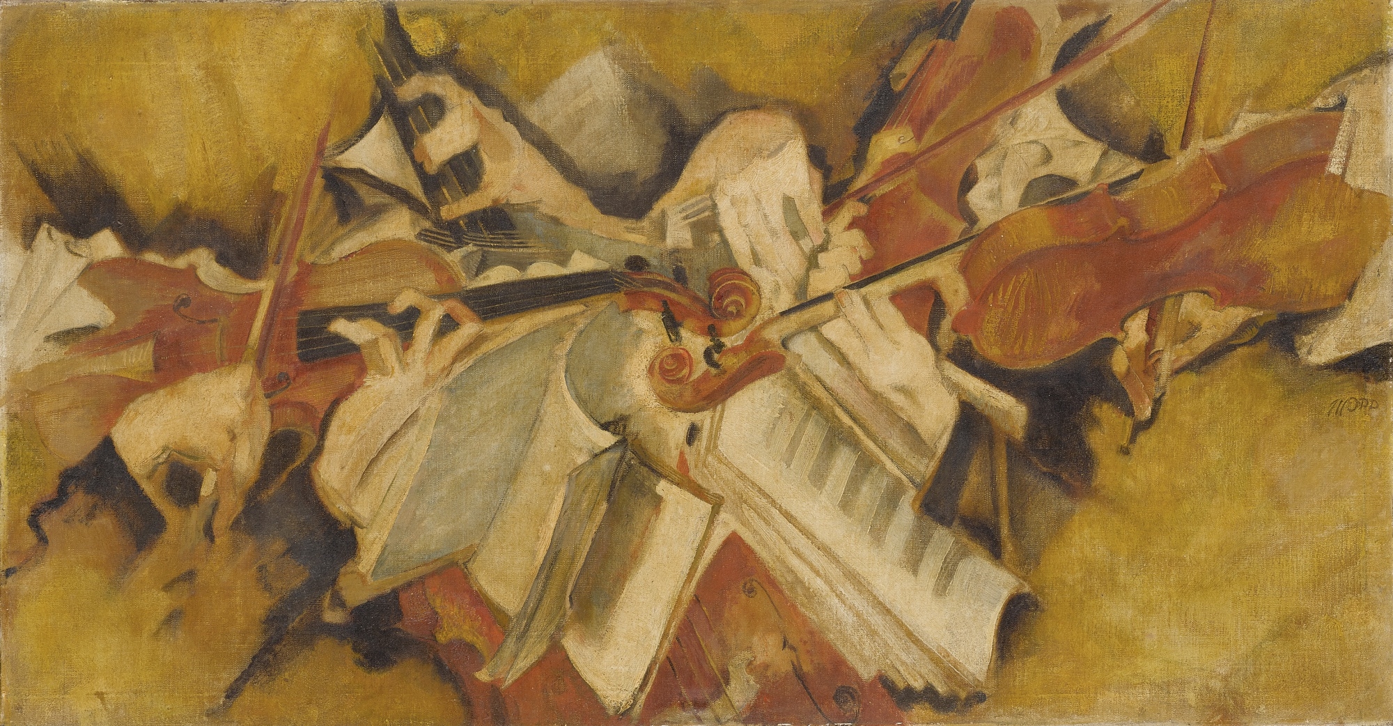 STREICHQUARTETT (STRING QUARTET) by Max Oppenheimer, Painted in 1948