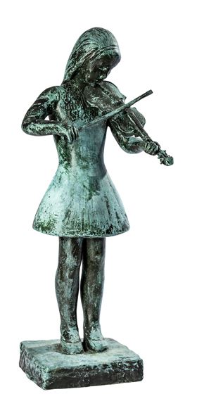 Pike med fiolin by Sigri Welhaven