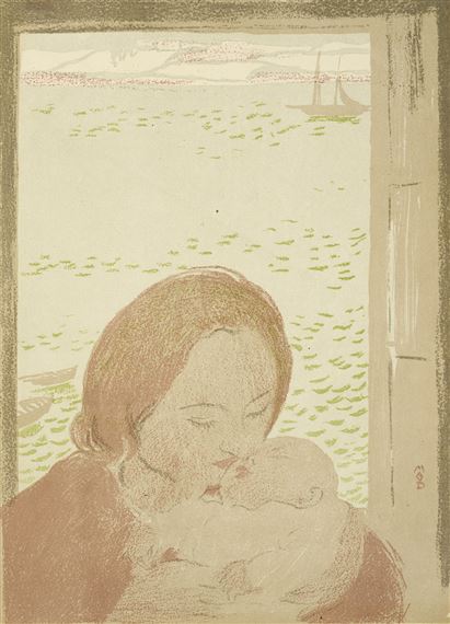 MATERNITE DEVANT LA MER by Maurice Denis, 1900