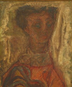 HEAD OF GIRL WITH IVY - Vera Cuningham