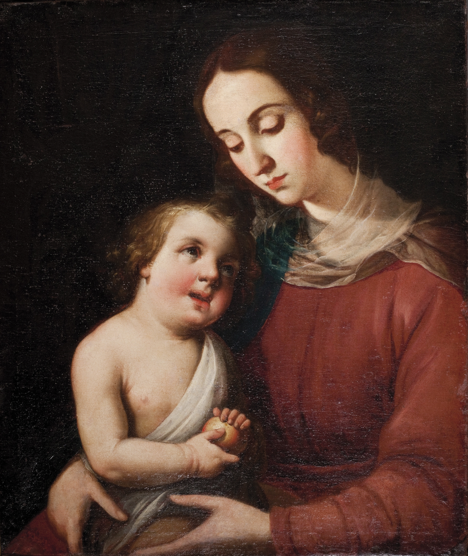 Virgen con Niño by Francisco de Zurbarán