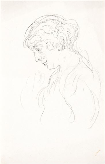 James Ensor | Portrait d'Augusta Boogaerts de profil (Circa 1895 ...