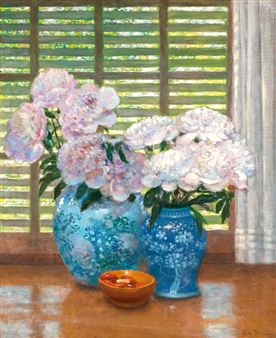 Peonies - Gustave-Max Stevens