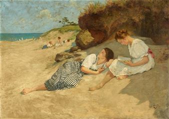  Girls at the Beach - Hermann Seeger