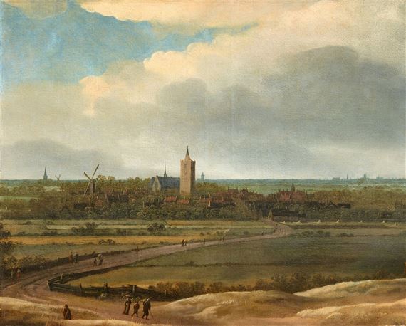  Panoramic Landscape with a View of Leiden in the Distance by Anthonie Jansz. van der Croos, 1606/1607
