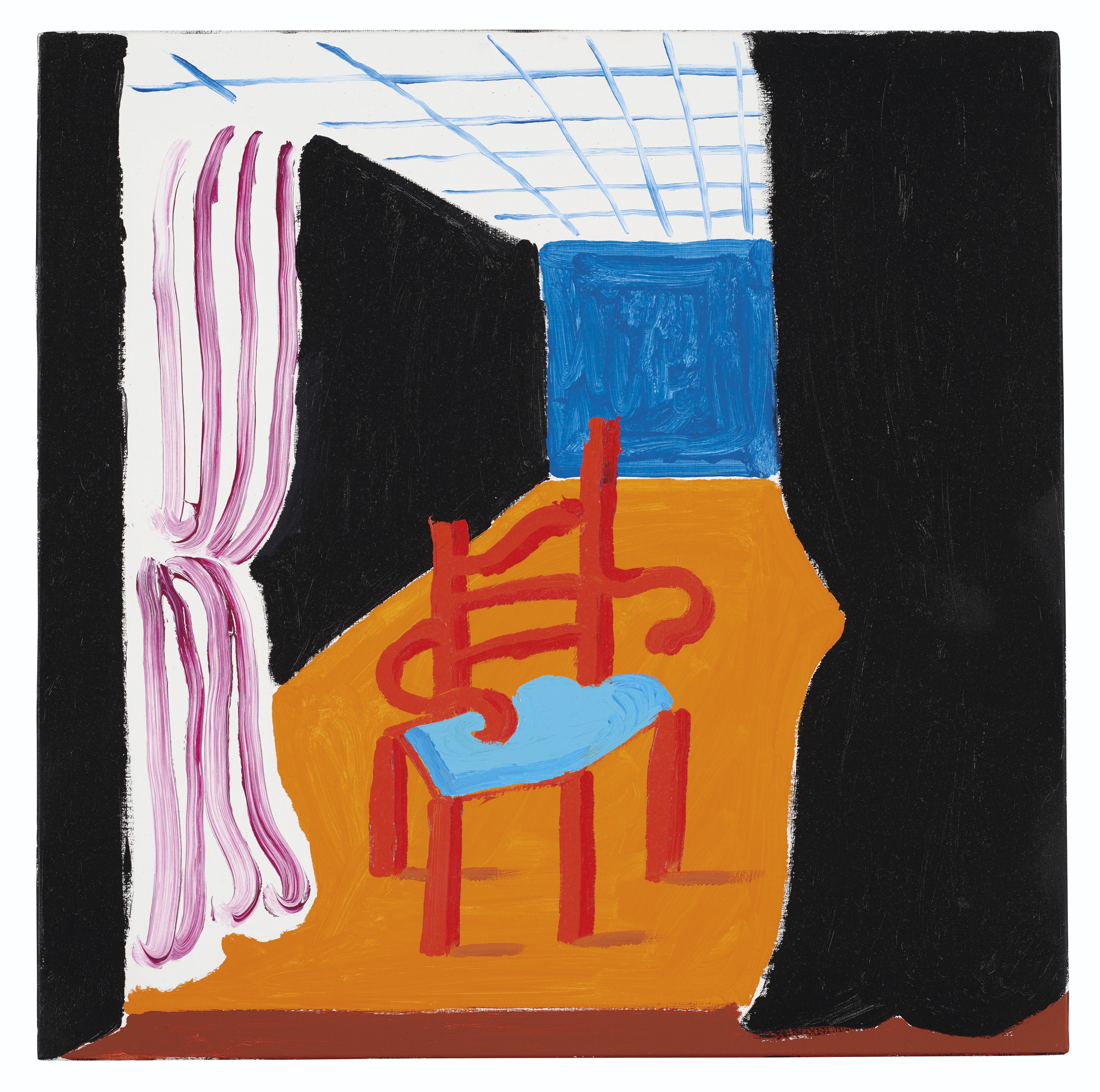 Chair with a Mind of Its Own by David Hockney, May 1988, Painted in 1988