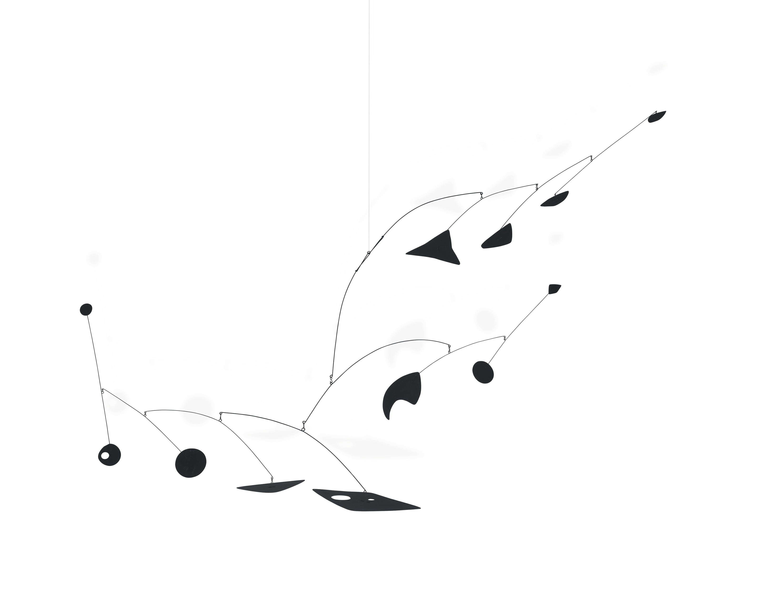 Artwork by Alexander Calder, Claw, Made of hanging mobile—sheet metal, wire and paint